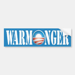 Obama Warmonger Bildekal