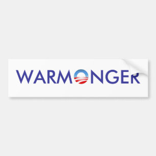 Obama warmongeren bildekal