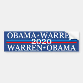 Obama Warren 2016 Bildekal