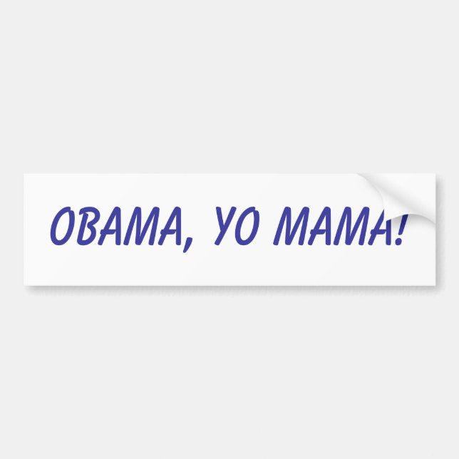 Obama Yo mamma! Bildekal (Framsidan)