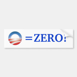 Obama=Zero! Bildekal