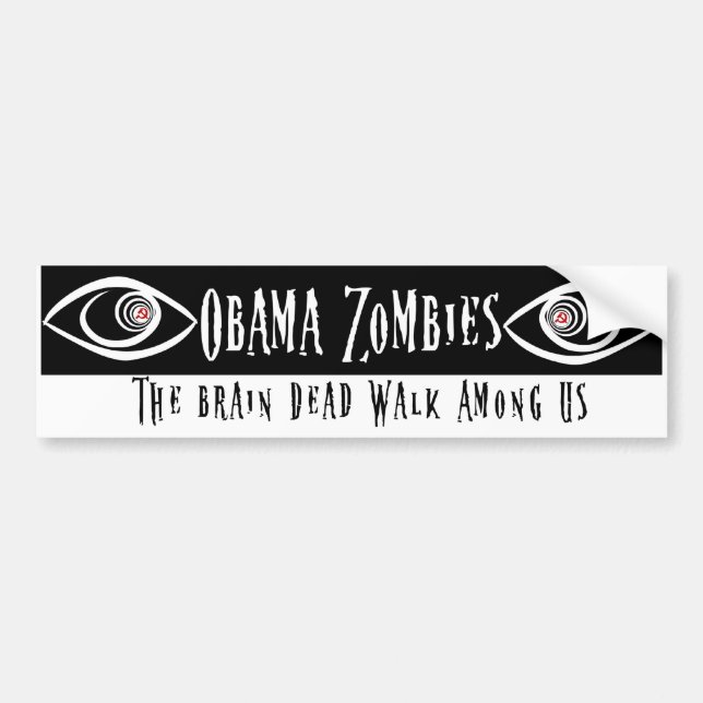 Obama Zombie Bildekal (Framsidan)