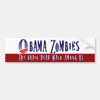Obama Zombie Klistermärke Röd