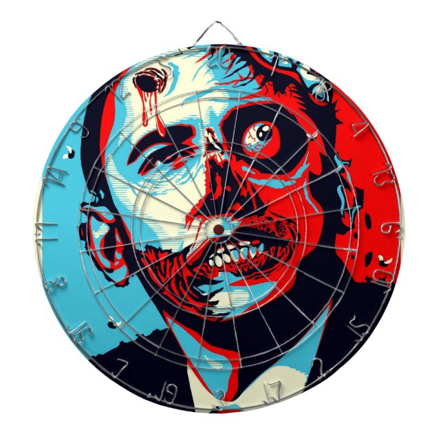OBAMA ZOMBIEDARTBOARD PILTAVLA (Framsidan)