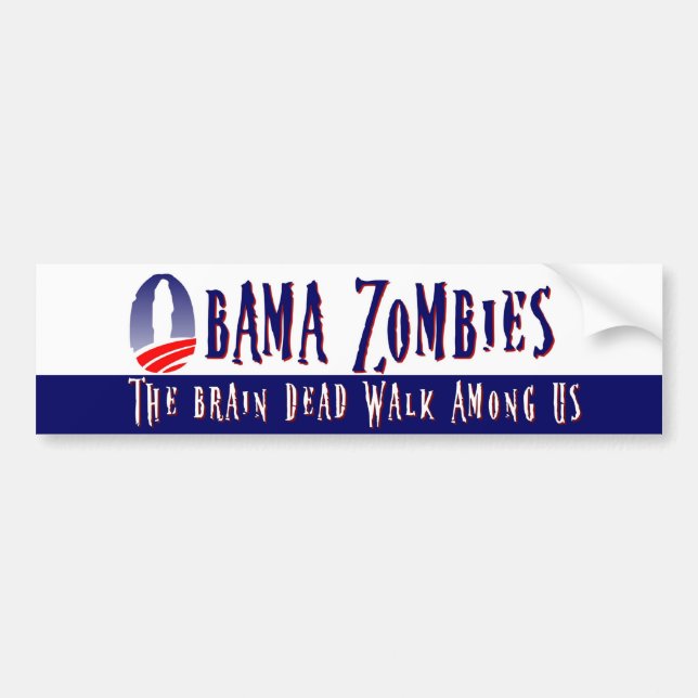 Obama Zombiesbildekal Bildekal (Framsidan)