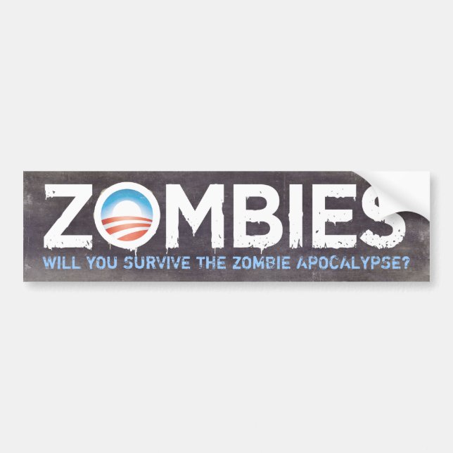 Obama Zombiesbildekal Bildekal (Framsidan)