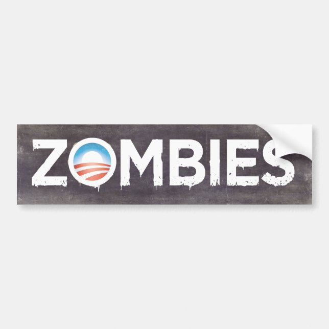 Obama Zombiesbildekal Bildekal (Framsidan)