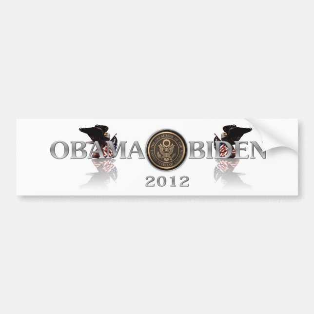 ObamaBiden2012bumpersticker Bildekal (Framsidan)