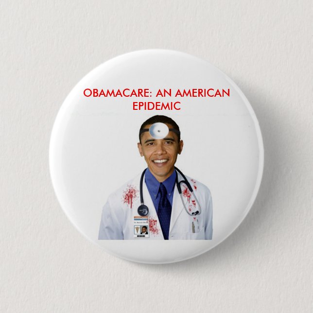 Obamacare Anti Obama Health Care Apparat Knapp (Framsida)
