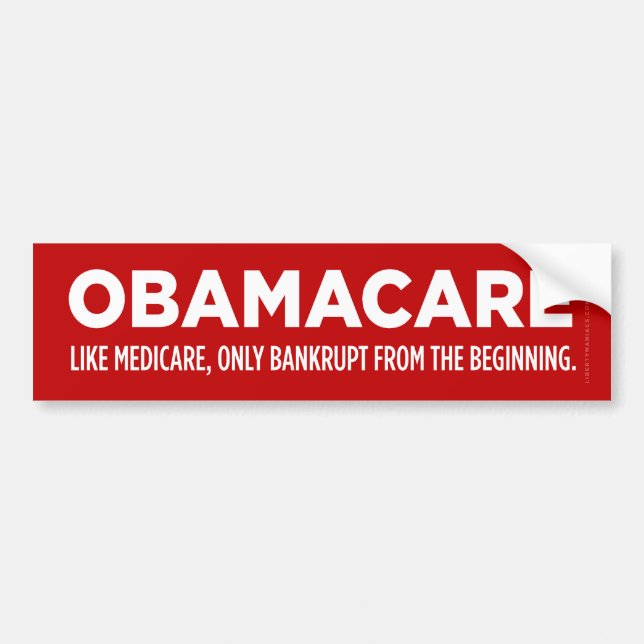 ObamaCare bildekal (Framsidan)