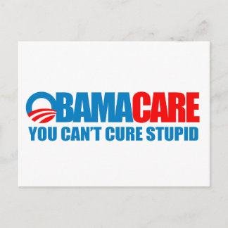 Obamacare - Du kan inte bota dum Vykort