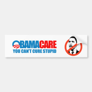Obamacare - Du kan inte bota dumhet Bildekal