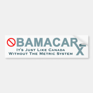 Obamacare: Kanada utan metersystemet Bildekal