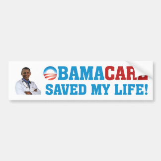 Obamacare räddade mitt liv! bildekal