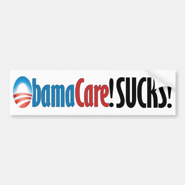 ObamaCare suger Bildekal (Framsidan)
