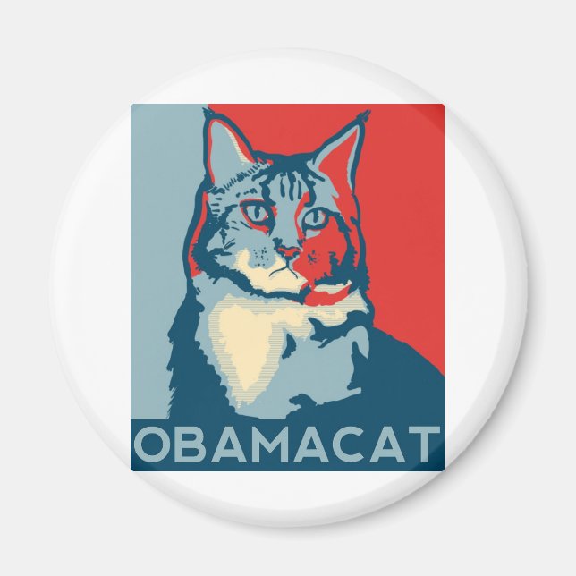OBAMACAT 150ppi.jpg Magnet (Framsidan)