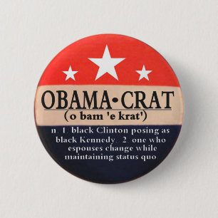 Obamacrat klämmer fast knapp