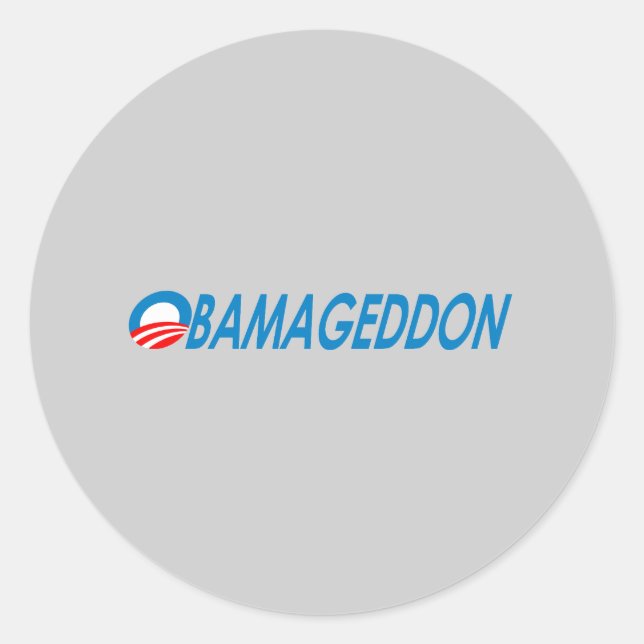 Obamageddon Runt Klistermärke (Framsida)