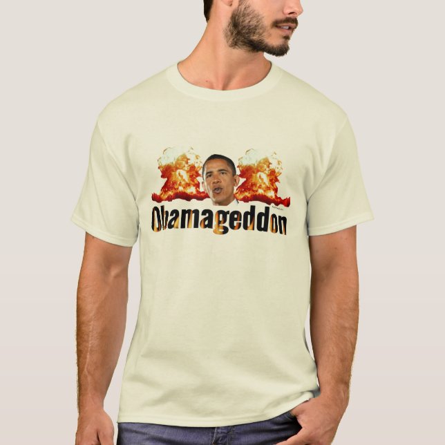 Obamageddon T-tröja T-shirt (Framsida)