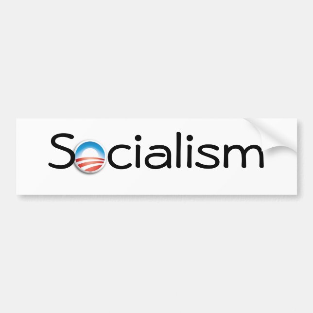 ObamaLogo s-cialism Bildekal (Framsidan)