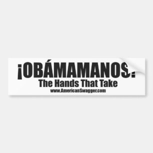 Obamamanos: Händer som tar bildekalet Bildekal