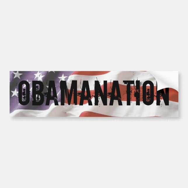 OBAMANATIONSBumper Sticker Bildekal (Framsidan)