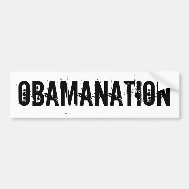 OBAMANATIONSBumper Sticker Bildekal (Framsidan)