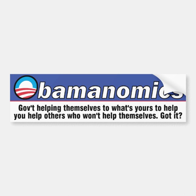 Obamanomics bildekal (Framsidan)