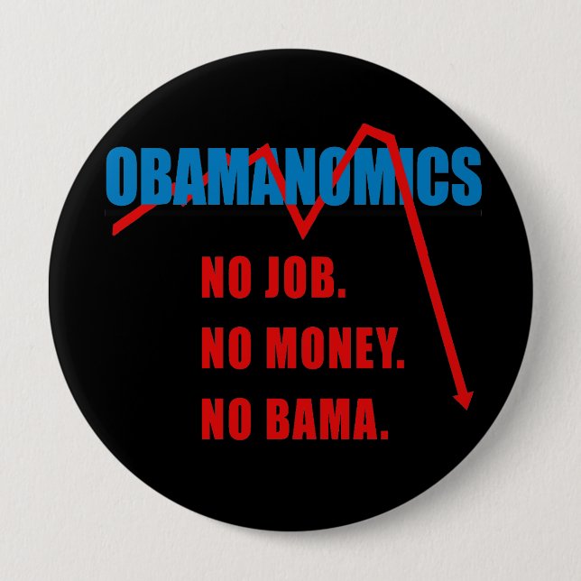 Obamanomics - inget jobb. Inga pengar. Nobama Knapp (Framsida)