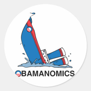 OBAMANOMICS SINKING RUNT KLISTERMÄRKE