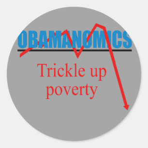 Obamanomik - Splittra upp fattigdom Runt Klistermärke