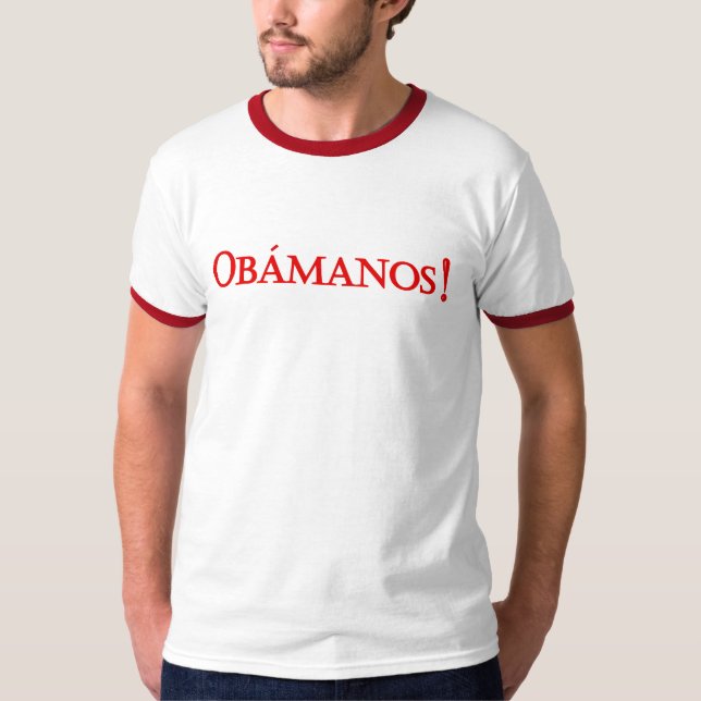 Obamanos t-skjorta tee (Framsida)