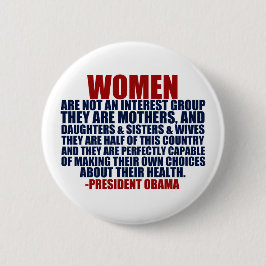 Obamaoffert för Women's Högers Pro Choice Obama Knapp