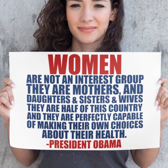 Obamaoffert för Women's Högers Pro Choice Obama Poster (Skapare uppladdad)