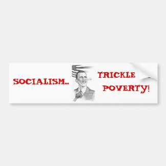 ObamaPinnochio SOCIALISM…, DROPPANDE UPPOVERTY! Bildekal