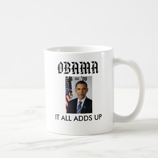 obamaportrait OBAMA, ALLT TILLFOGAR DET… - Kaffemugg (Höger)