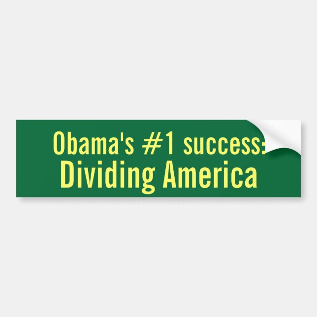 Obamas #1-framgång: Dela Amerika Bildekal (Framsidan)
