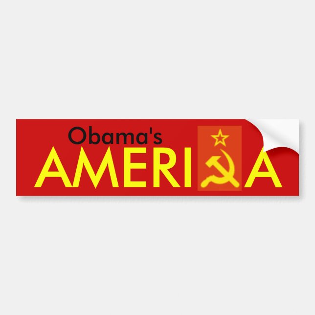 Obamas AmeriKa Bildekal (Framsidan)