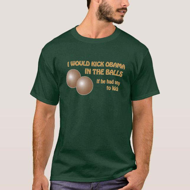 Obamas bollar tee shirt (Framsida)
