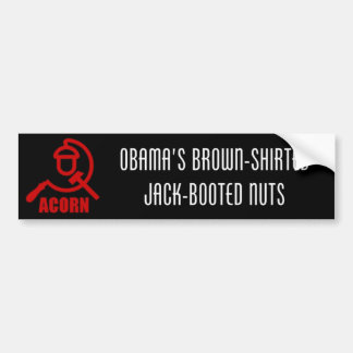 Obamas Brunt-Shirted Jack-Startade nöt Bildekal