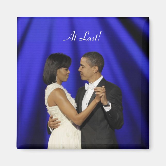 Obamas-dans, äntligen! magnet (Framsidan)