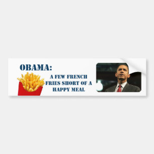 Obamas för några kort fransksmåfiskar av ett bildekal