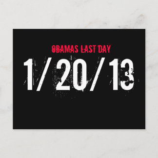 OBAMAS FÖRRA DAGEN, 1/20/13 VYKORT