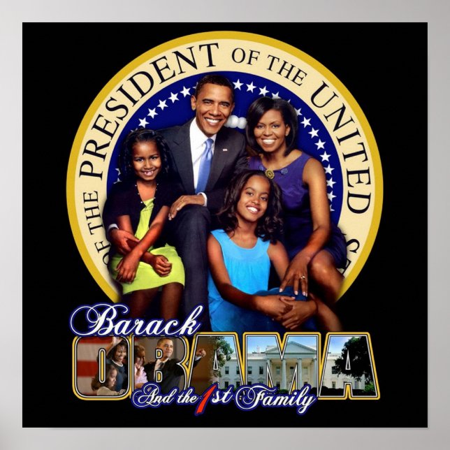 Obamas första familj poster (Framsidan)