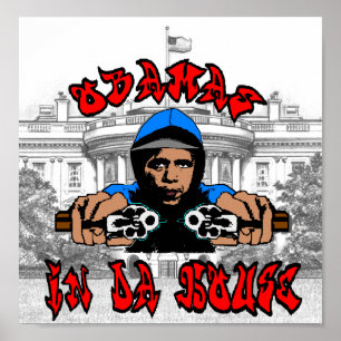 Obamas i Da-husaffisch Poster