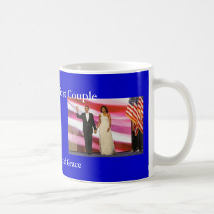 Obamas i riktigt klassificerar och hedrar kaffemugg