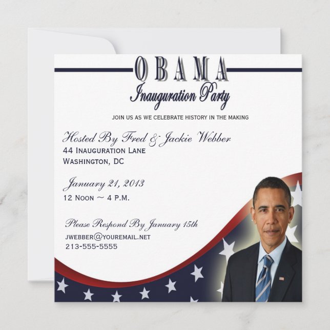 Obamas inbjudan till 2013-gruppen (Framsida)