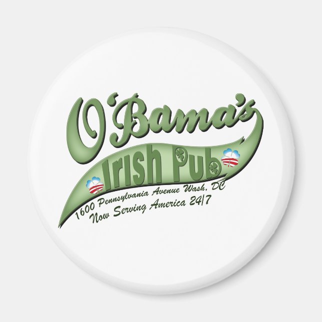 O'bamas Irish Pub Magnet (Framsidan)