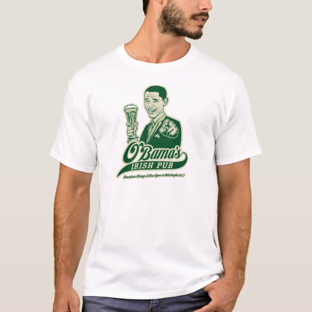 Obamas irländska Pub T-shirt (Framsida)