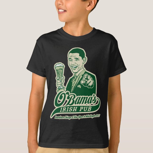 Obamas irländska Pub Tee Shirt (Framsida)
